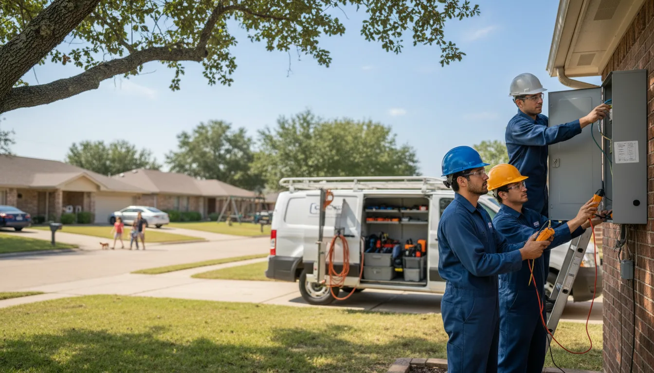 Certified electrician providing emergency electrical services in Barnhart, TX